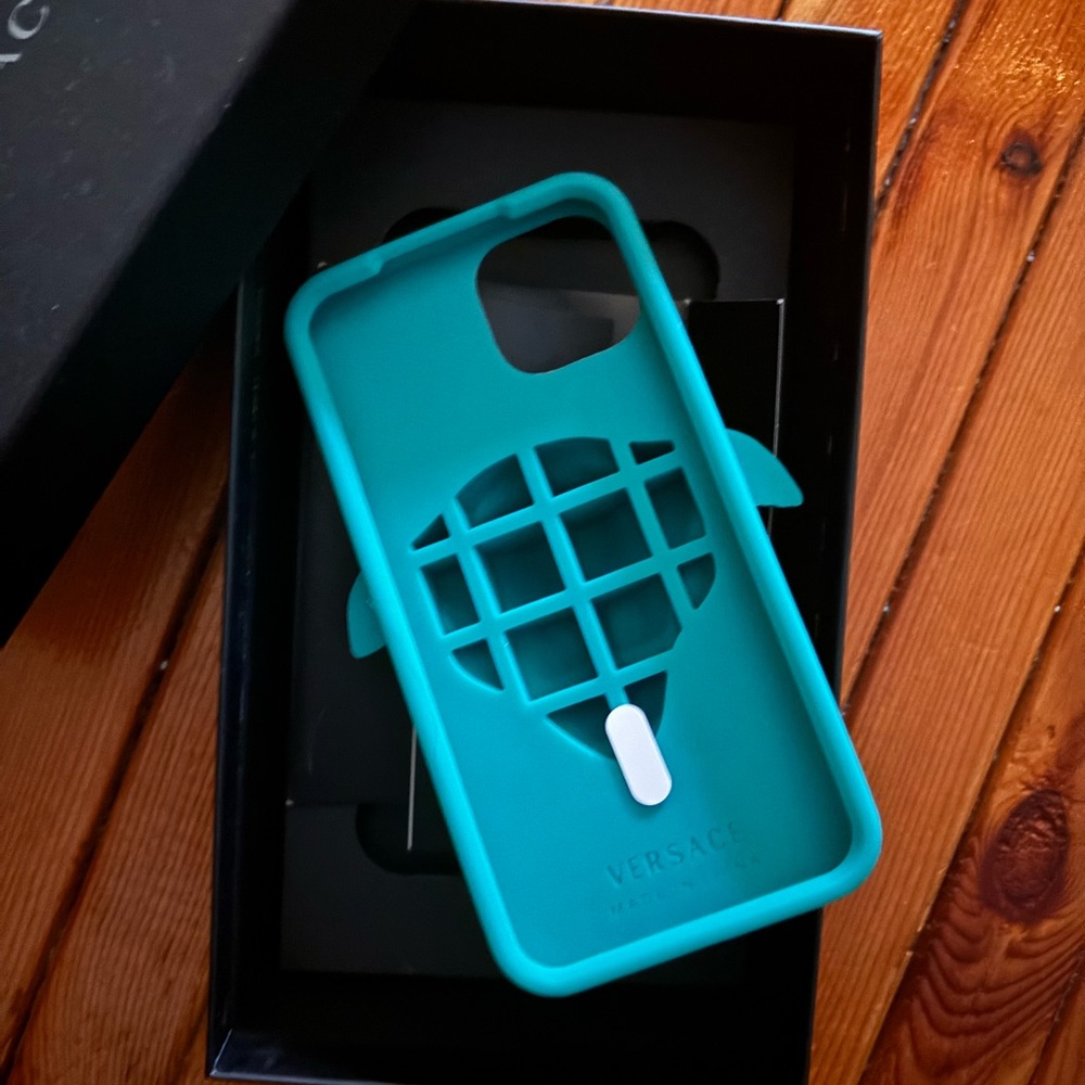 Versace Turquoise Medusa Phone Case - Picture 2 of 2